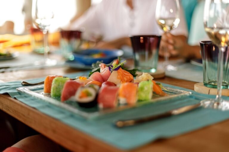 Fresh island cuisine dish served at Soneva Fushi restaurant