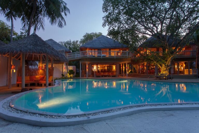 Garden pool at Villa 14 three-bedroom villa, Soneva Fushi Maldives