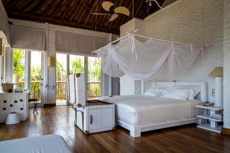 Garden and outdoor space at Villa 42 six-bedroom villa, Soneva Fushi Maldives