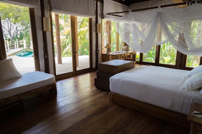 Villa 42 beachfront private pool at Soneva Fushi Maldives