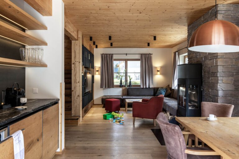 Living room of the Family Chalet Godei