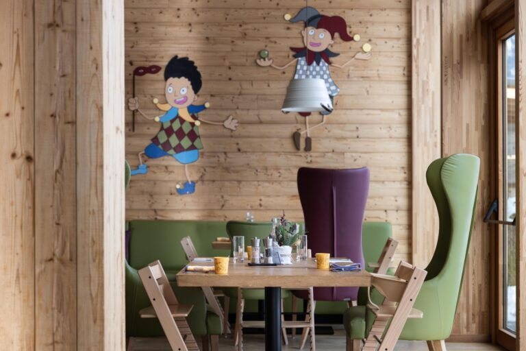 A themed dining room in the main restaurant