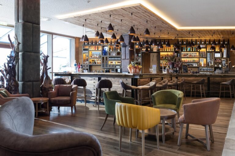 Seating at the resort bar