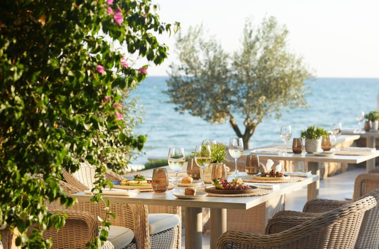 Sani Beach Resort family suite interior with sea view, Halkidiki, Greece