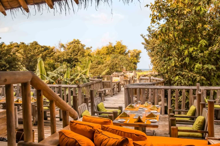 Treetop dining experience at Soneva Fushi resort, Maldives