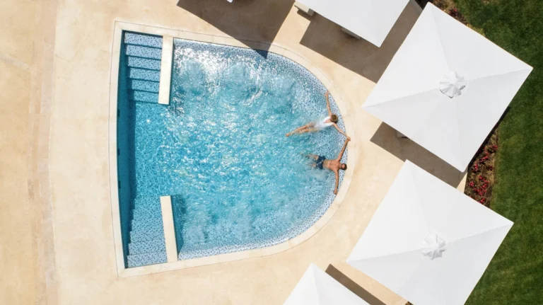 Outdoor Jacuzzi pool at Ikos Dassia