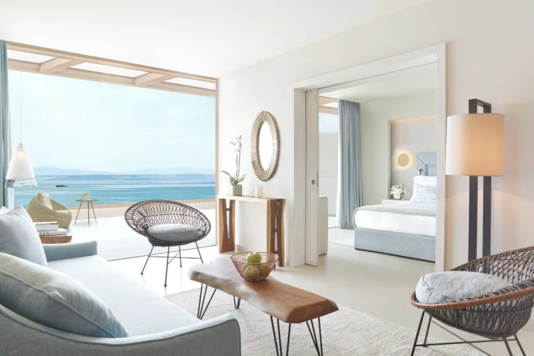 One-Bedroom Suite with sea view at Ikos Dassia