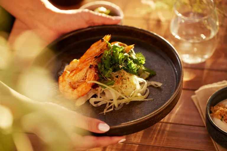 Gourmet plated dish at Ikos Dassia