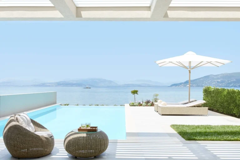 One-Bedroom Deluxe suite with private pool at Ikos Dassia
