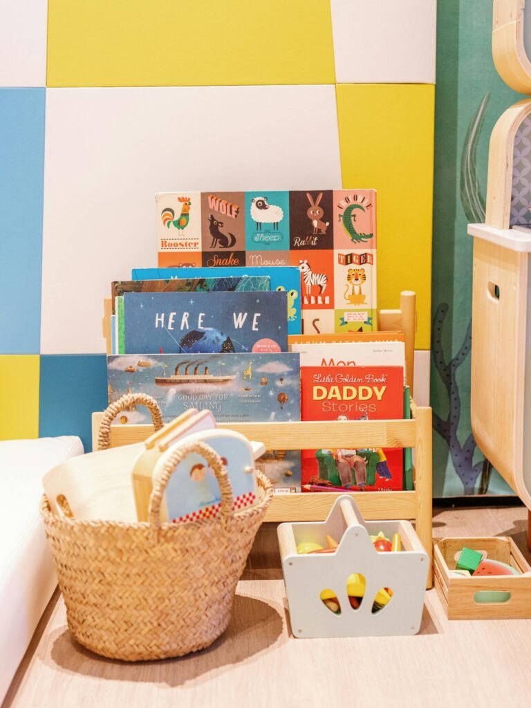 Children's room in the seaplane lounge at Cheval Blanc Randheli