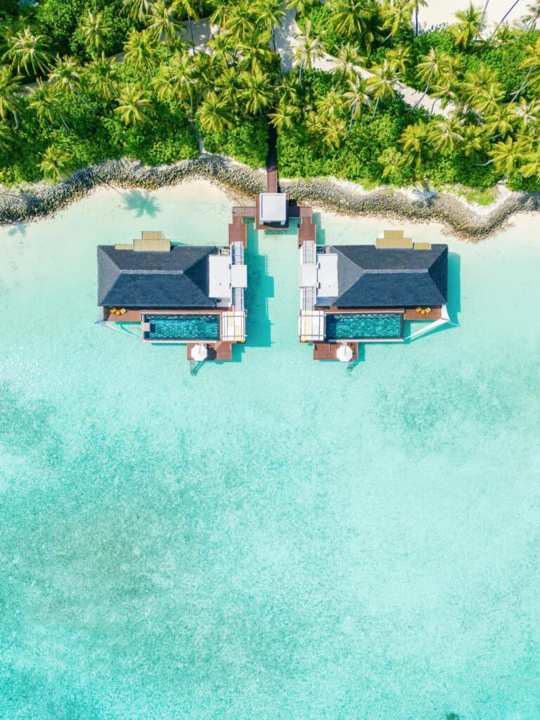 Overwater Lagoon Villa with private infinity pool over the lagoon at Cheval Blanc Randheli