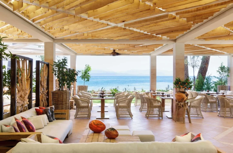 Interior of Kerkyra restaurant at Ikos Dassia