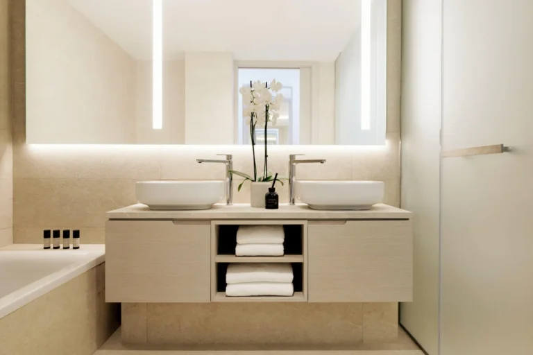 Double Room Bathroom at Ikos Andalusia, Estepona, Costa del Sol
