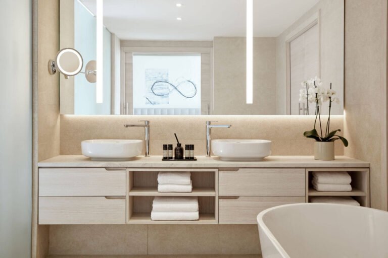 Deluxe Two Bedroom Suite Bathroom at Ikos Andalusia, Estepona, Costa del Sol