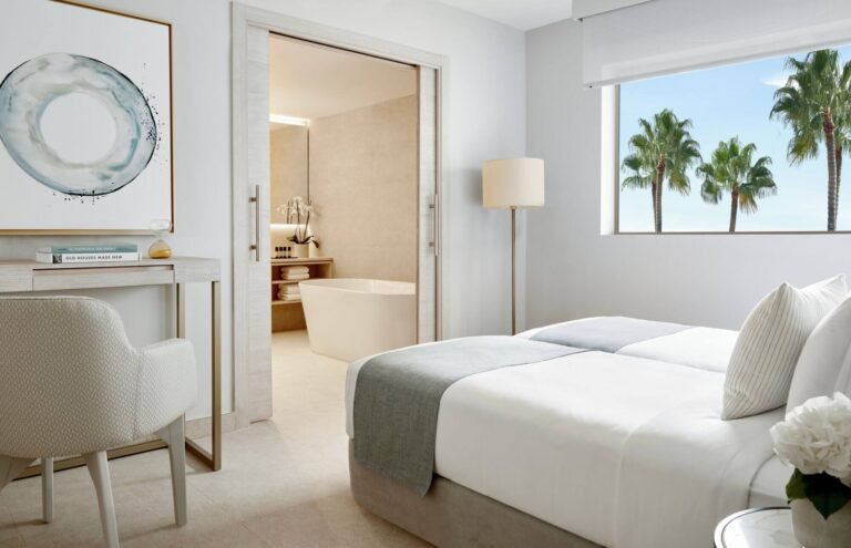 Deluxe Two Bedroom Suite Sea View Childrens Room at Ikos Andalusia, Estepona, Costa del Sol