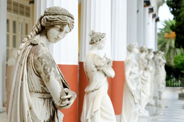 The Achilleion Palace near Ikos Dassia on Corfu
