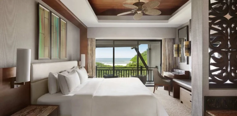 Garden Wing Specialty Suite at Shangri-La Rasa Ria with open-plan living and sea view