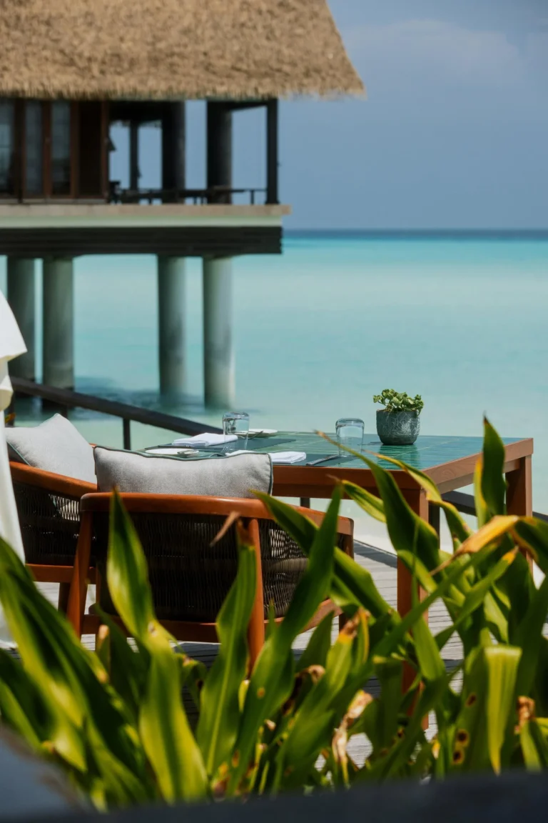 Rabarbaro poolside Italian restaurant at One&Only Reethi Rah, elegant second angle