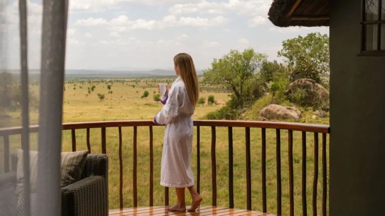 Lodge exterior at dusk Four Seasons Safari Lodge Serengeti