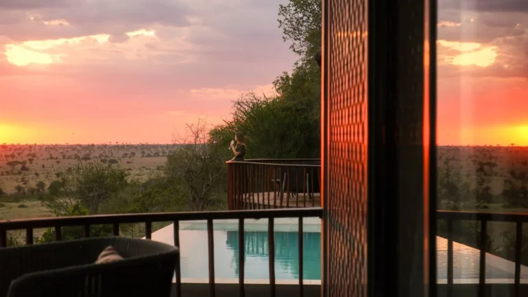 Landscape and plains view from lodge at Four Seasons Serengeti