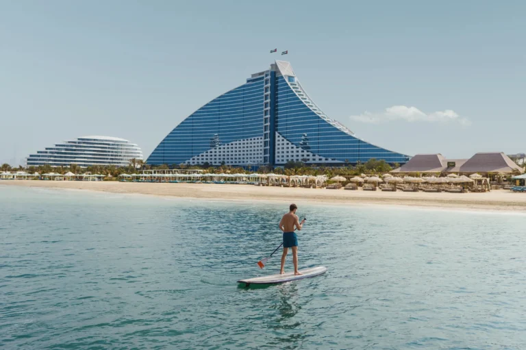 Jumeirah Beach Hotel Dubai landscaped gardens and grounds