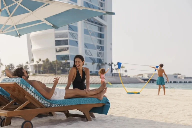 Jumeirah Beach Hotel Dubai dining terrace overlooking the sea