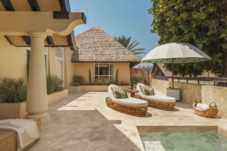 Jumeirah Beach Hotel Dubai Al Bahar Villa terrace outdoor dining