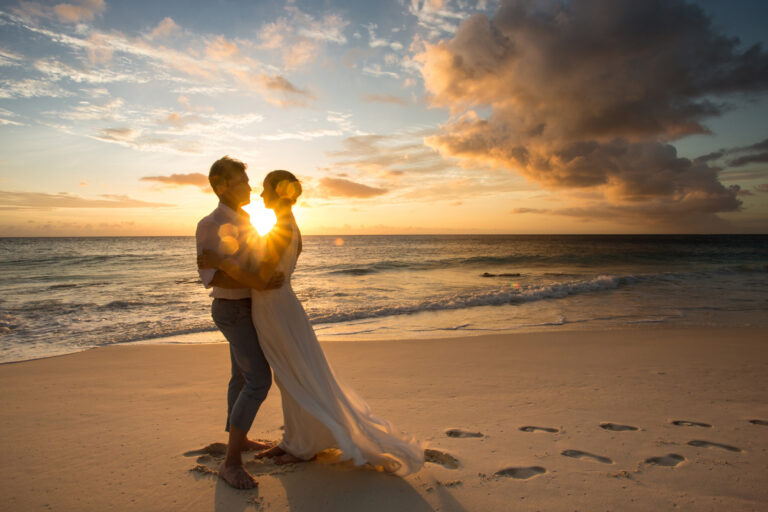 North Island, Seychelles — Experience the Island Weddings couple in the sunlight