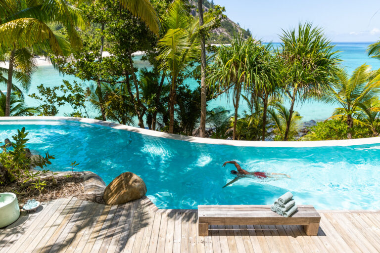 North Island, Seychelles — Experience the Island Swimming in the Pool