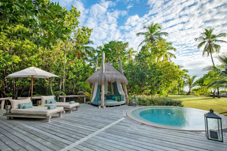 North Island, Seychelles — Beachfront Villa Sala and pool