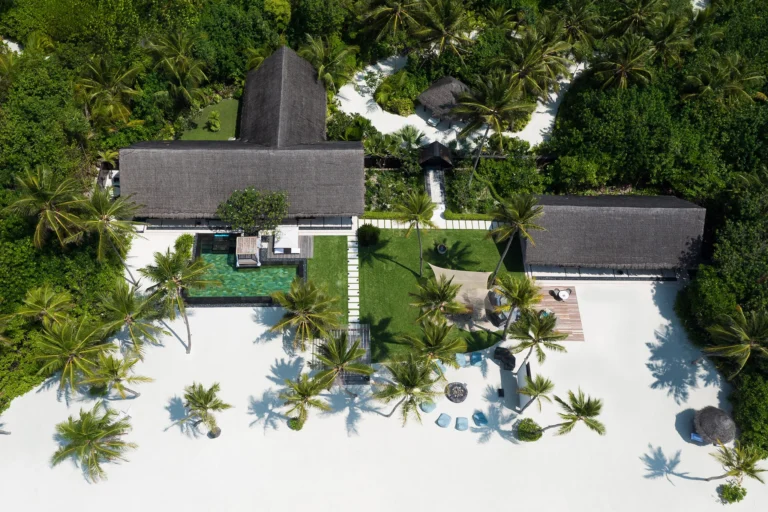 Grand Residence multi-bedroom estate exterior at One&Only Reethi Rah, Maldives