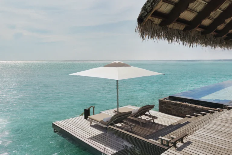 Water Villa with Pool Queen at One&Only Reethi Rah, overwater seclusion above the lagoon