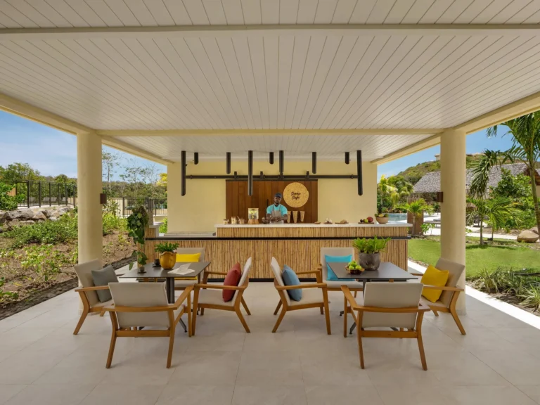 Scoop Cafe ice cream and snack bar at Six Senses La Sagesse