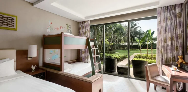 Garden Wing Deluxe Family Room second view at Shangri-La Rasa Ria showing full layout