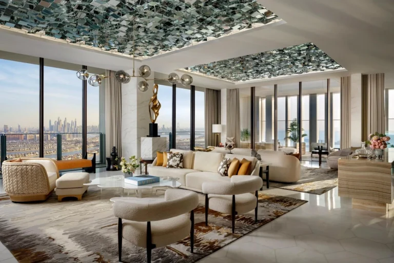 Panoramic Penthouse living room alternate angle at Atlantis The Royal Dubai