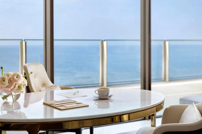 Seascape room view across the Arabian Gulf from Atlantis The Royal Dubai