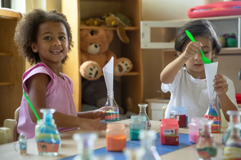 Sand artistry workshop at the KiDS Club, Jumeirah Al Naseem