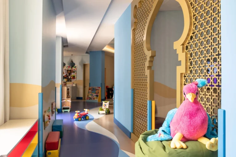 Children taking part in a supervised activity at the KiDS Club, Jumeirah Al Naseem