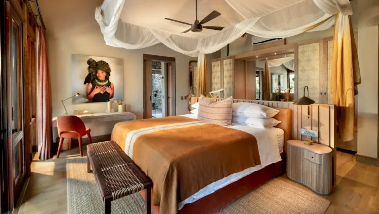 River House bedroom at Morukuru Family Madikwe — generous en-suite room