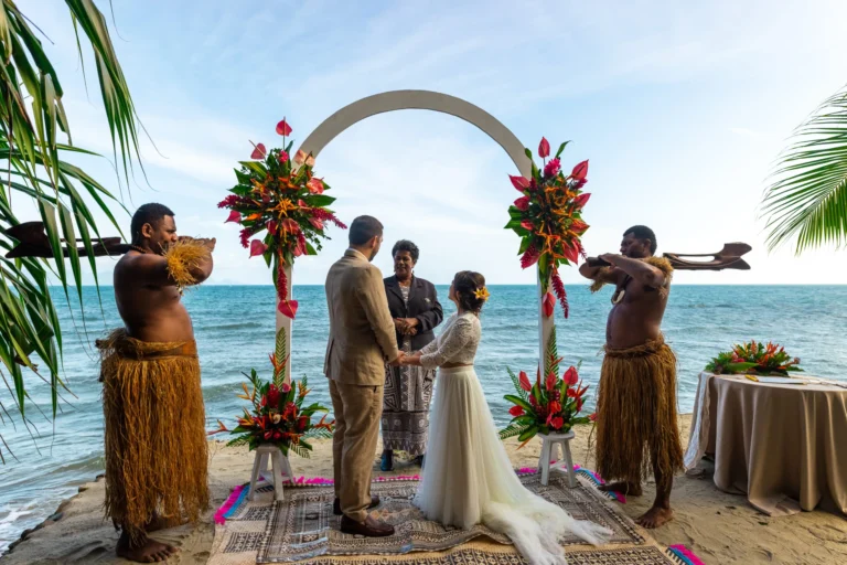 Guests celebrating a milestone occasion at Nanuku Resort Fiji