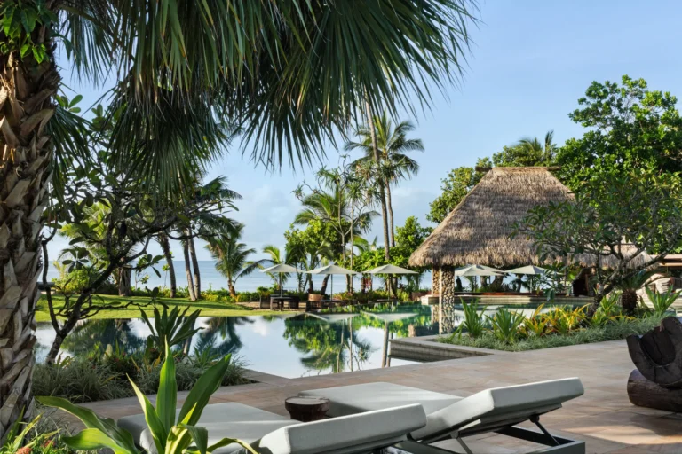 Main pool and Nuku Bar area at Nanuku Resort Fiji