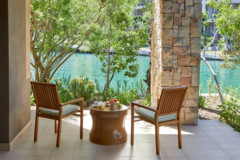 Island Suite balcony overlooking the water