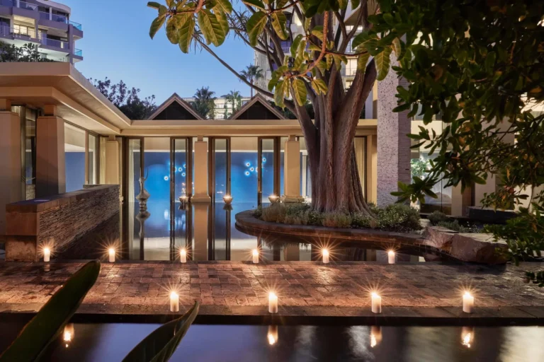 Outdoor spa garden
