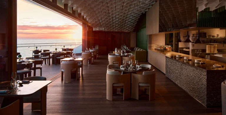 Restaurant interior or evening dining atmosphere at Shebara Resort