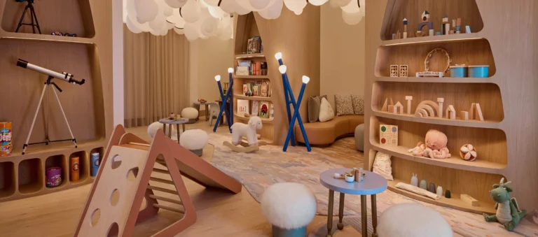Children in Shebara Resort kids club with structured activities and dedicated staff