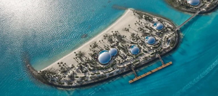 Shebara Resort four-bedroom Royal Villa exterior with private beach and infinity pool