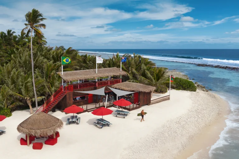 Dining area at Surf Shack, Niyama's casual beach hangout at Vodi Point