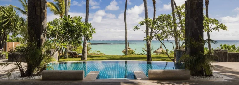 Villa One pool terrace at One&Only Le Saint Géran, Mauritius, post-renovation 2026