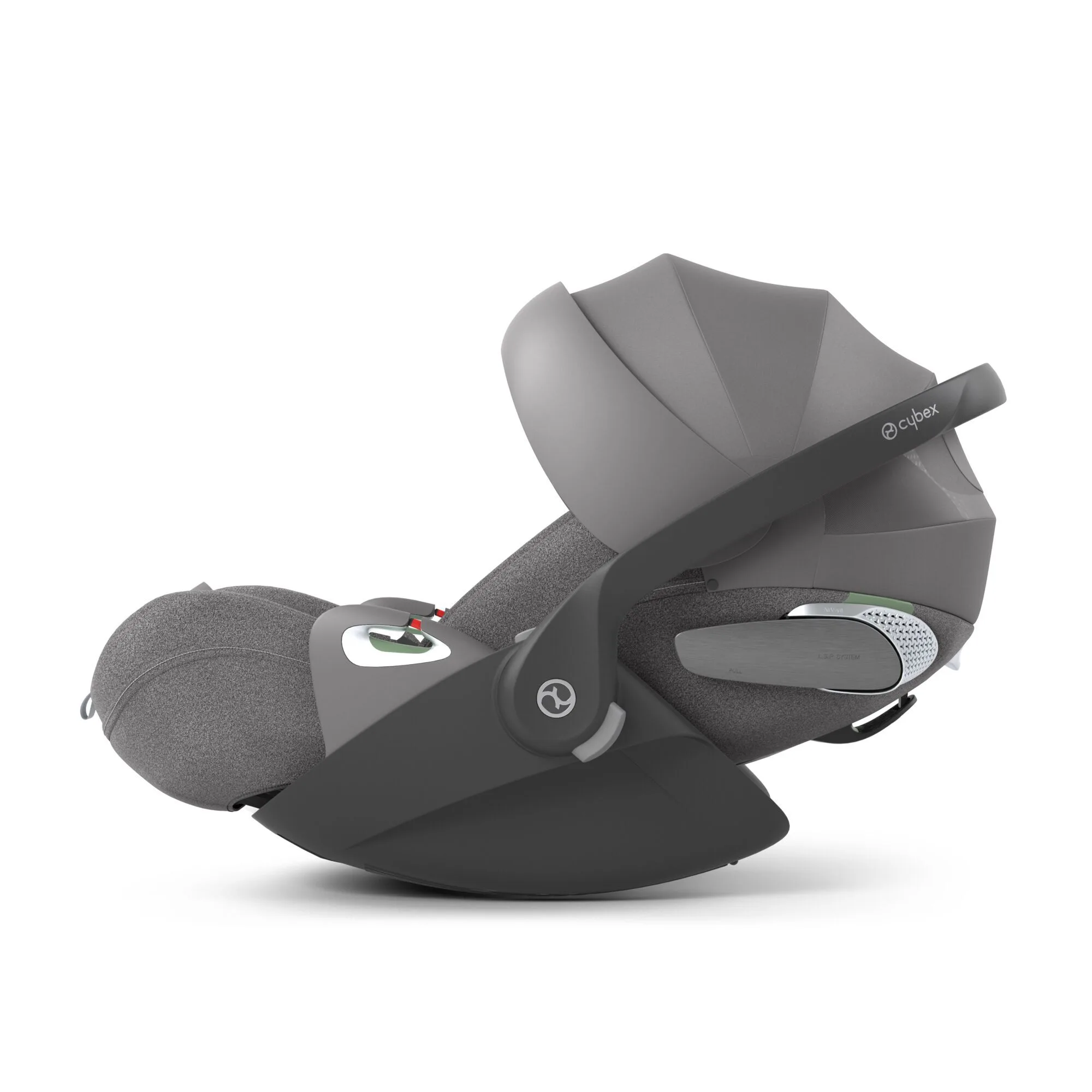 Cybex Cloud T i-Size shown in its reclined, near-flat position