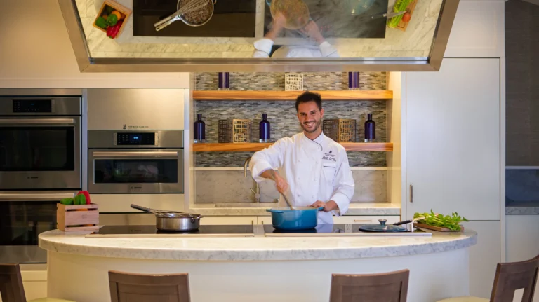 Hands-on cooking-class activity